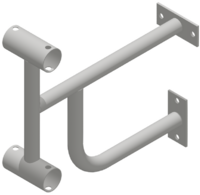 Кронштейн настенный (двухрядный) - fgospostavki.ru - Кубинка