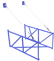 Ферма баскетбольная вынос 2 метра для щита из оргстекла 1,8х.1,05 метра - fgospostavki.ru - Кубинка