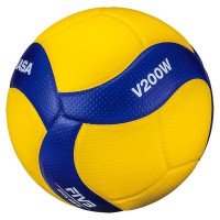 Мяч волейбольный Mikasa V200W (размер 5, синтетическая кожа, профессиональный) - fgospostavki.ru - Кубинка
