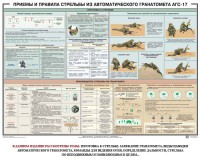 Плакат "Приемы и правила стрельбы из автоматического гранатомета АГС-17" - fgospostavki.ru - Кубинка