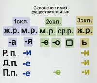 Набор магнитных карточек "Склонение имен существительных" - fgospostavki.ru - Кубинка