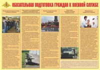 Плакат "Обязательная подготовка граждан к военной службе" - fgospostavki.ru - Кубинка