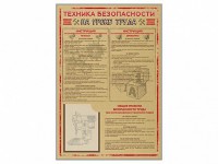 Стенд-уголок "Техника безопасности на уроках труда" - fgospostavki.ru - Кубинка