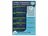 Стенд-уголок "Техника безопасности при работе на компьютере в общеобразовательных учреждениях" - fgospostavki.ru - Кубинка