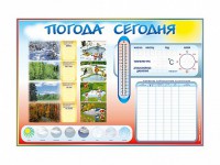 Стенд-уголок маркерный "Погода сегодня" - fgospostavki.ru - Кубинка
