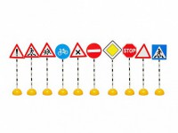 Комплект стоек с дорожными знаками № 1 - fgospostavki.ru - Кубинка
