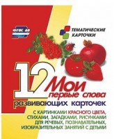 Тематические карточки "Мои первые слова" (красный цвет) - fgospostavki.ru - Кубинка