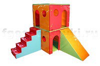 Домик игровой двухэтажный (комплект) - fgospostavki.ru - Кубинка
