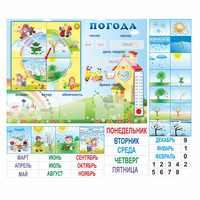 Стенд "Погода" с карманами для вставок - fgospostavki.ru - Кубинка