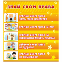 Стенд "Знай свои права" - fgospostavki.ru - Кубинка