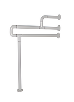 Поручень напольно-настенный с антибактериальным покрытием (белый) - fgospostavki.ru - Кубинка