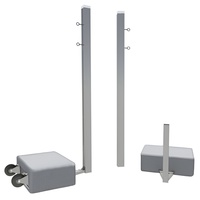 Бадминтонные стойки мобильные (с противовесами, на колесах) - fgospostavki.ru - Кубинка