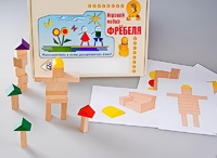 Игровой набор Фребеля "Конструктор деревянный без соединений-3" (Серия "Эксперимент") - fgospostavki.ru - Кубинка