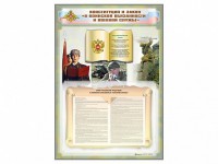 Стенд-уголок "Конституция Российской Федерации и Федеральный закон "О воинской обязанности и военной службе" - fgospostavki.ru - Кубинка