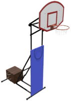 Стойка стритбольная-минибаскетбольная складная, переносная (регулируемая высота от 2,75 метров до 3,05 метра) - fgospostavki.ru - Кубинка