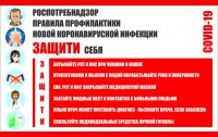 Плакат "Правила профилактики коронавируса" - fgospostavki.ru - Кубинка