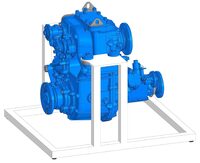 Учебное оборудование «Раздаточная коробка с коробкой отбора мощности в разрезе грузового автомобиля КамАЗ» - fgospostavki.ru - Кубинка