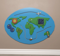 Бизиборд «Планета Земля» - fgospostavki.ru - Кубинка