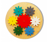 Бизиборд «Цветные шестеренки» - fgospostavki.ru - Кубинка