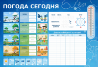 Стенд-уголок маркерный "Погода сегодня" - fgospostavki.ru - Кубинка