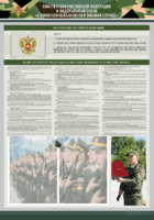 Стенд-уголок "Конституция Российской Федерации и Федеральный закон "О воинской обязанности и военной службе" - fgospostavki.ru - Кубинка