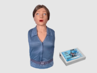 Тренажер-манекен взрослой пострадавшей женщины "Ирина" (голова, торс) для отработки приемов сердечно-легочной реанимации - fgospostavki.ru - Кубинка