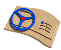 Дидактическая панель с автомобильным рулем - fgospostavki.ru - Кубинка