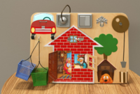 Настенная панель «Загородный домик» - fgospostavki.ru - Кубинка