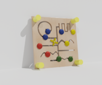 Тактильно-развивающая панель с лабиринтами - fgospostavki.ru - Кубинка