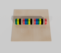 Тактильно-развивающая панель с разноцветными кругами - fgospostavki.ru - Кубинка