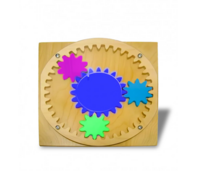 Тактильно-развивающая панель «Цветные шестеренки» - fgospostavki.ru - Кубинка