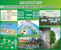 Стенд "Экология. Антропогенное воздействие на биосферу" - fgospostavki.ru - Кубинка