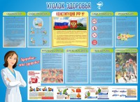 Стенд "Уголок здоровья" Вариант 3 - fgospostavki.ru - Кубинка
