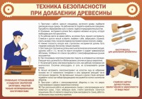Стенд "Техника безопасности при долблении древесины" - fgospostavki.ru - Кубинка