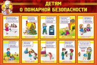 Стенд "Детям о пожарной безопасности" - fgospostavki.ru - Кубинка