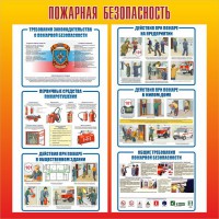 Стенд "Пожарная безопасность" Вариант 4 - fgospostavki.ru - Кубинка