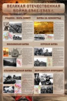 Стенд "Великая Отечественная война" (битвы) - fgospostavki.ru - Кубинка