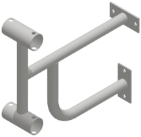 Кронштейн настенный (двухрядный) - fgospostavki.ru - Кубинка