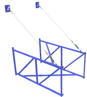Ферма баскетбольная вынос 2 метра для щита из оргстекла 1,8х.1,05 метра - fgospostavki.ru - Кубинка
