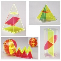 Дополнительный набор прозрачных геометрических тел с сечениями. - fgospostavki.ru - Кубинка