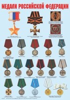 Комплект плакатов "Ордена и медали Российской Федерации" - fgospostavki.ru - Кубинка