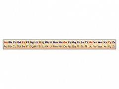 Стенд-лента "Алфавит" (английский язык) - fgospostavki.ru - Кубинка
