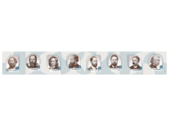 Стенд-лента "Выдающиеся ученые-физики" - fgospostavki.ru - Кубинка