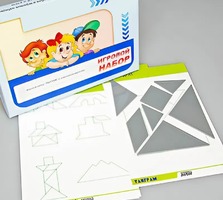 Игровой набор "Танграм" (с комплектом карточек) - fgospostavki.ru - Кубинка