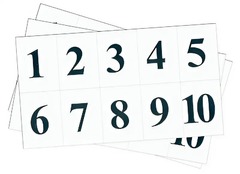 Набор цифр от 1 до 10 (для начальной школы) - fgospostavki.ru - Кубинка