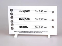 Прибор для демонстрации зависимости сопротивления проводника от его длины, сечения и материала - fgospostavki.ru - Кубинка