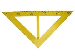 Угольник классный пластмассовый (45 и 45 градусов) - fgospostavki.ru - Кубинка