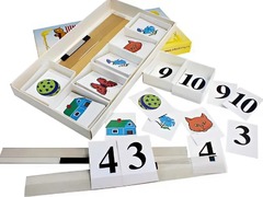 Счетная лесенка (ламинированная, с магнитным креплением) - fgospostavki.ru - Кубинка