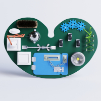 Бизиборд «Зеленое сердце» - fgospostavki.ru - Кубинка