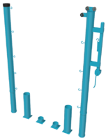 Стойки для большого тенниса с механизмом натяжения со стаканами - fgospostavki.ru - Кубинка